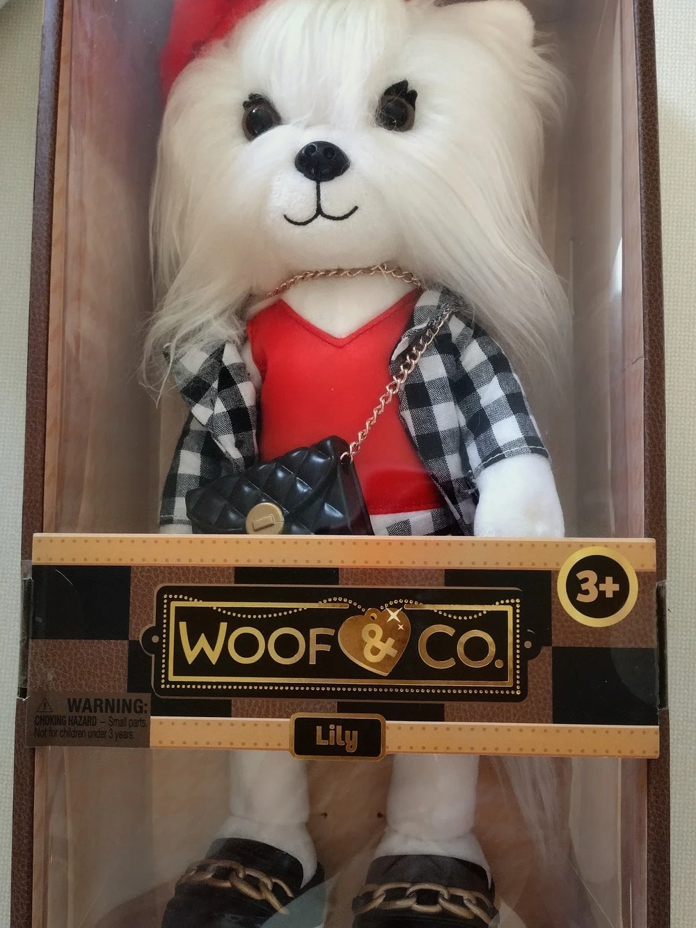 Woof & Co. Lily Poseable Shih Tzu Plush Puppy Dog